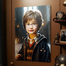 Personalized Face Harry Potter Metal Poster Custom Photo Portrait Gifts for Him - customphototapestry
