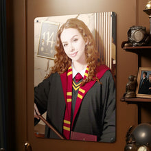 Personalized Face Hufflepuff House Gifts for Girls Metal Poster Custom Photo Portrait - customphototapestry