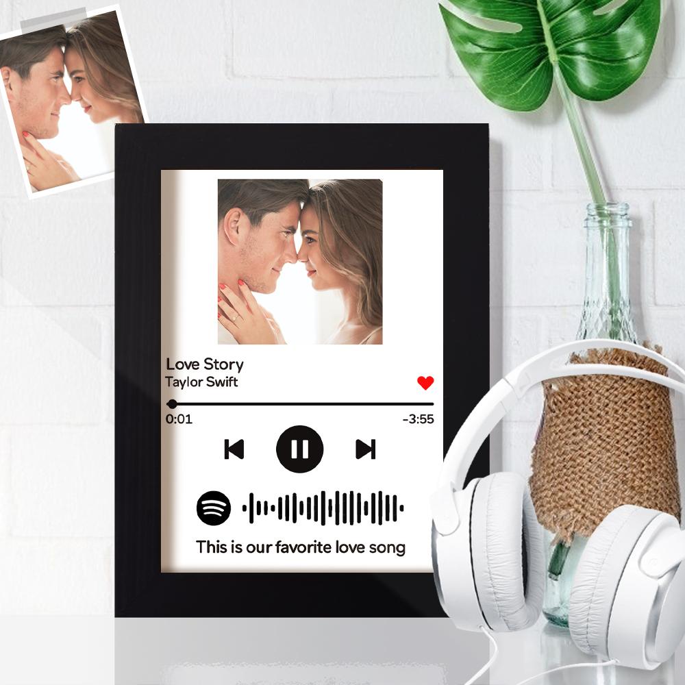 Custom Spotify Code Frame Personalized Music Frame Gift for Her