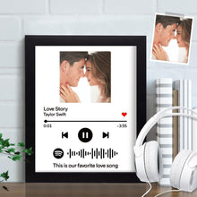 Custom Spotify Code Frame Personalized Music Frame Gift for Her