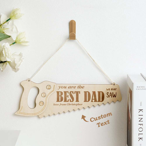 Custom Engraved Pendant Saw Creative Gifts for Best Dad