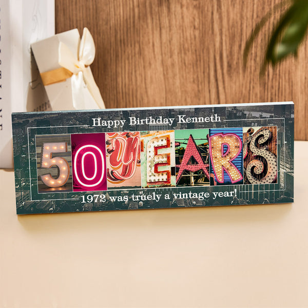 Custom Birthday Anniversary Canvas Art Painting Wall Art Ornaments Gifts for Him Her