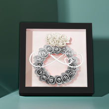 Custom Infinity Flower Shadow Box Personalized Wedding Ring Flower Shadowbox Frame Gift