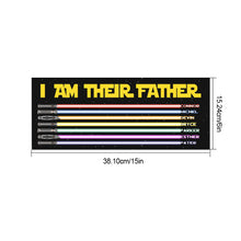 Personalized I Am Their Father Lightsaber Wooden Sign Birthday Gift for Dad