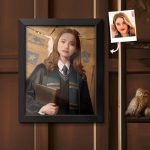 Custom Face Frame Gryffindor Personalized Portrait Hogwarts Gifts for Girls - customphototapestry