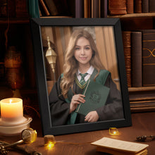 Custom Face Frame Gryffindor Personalized Portrait Hogwarts Gifts for Girls - customphototapestry