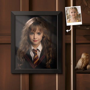 Custom Face Hermione Wooden Frame Personalized Photo Gifts for Her