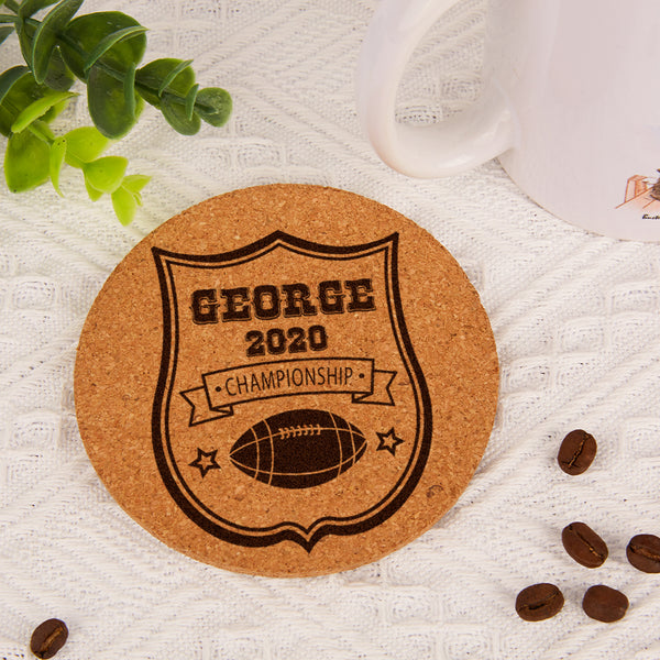 Custom Round Cork Coasters Good Gift for Dad
