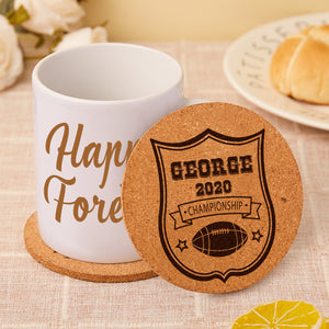 Custom Round Cork Coasters Good Gift for Dad