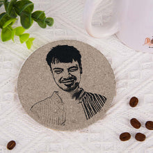 Personalized Round Cork Coasters Custom Photo and Text
