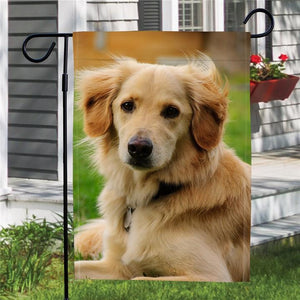Custom Garden Flag Dog Photo Garden Flag  (12in x 18in)