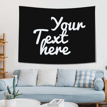Custom Text Tapestry Wall Art Home Decor