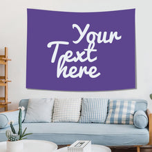 Custom Text Tapestry Wall Art Home Decor