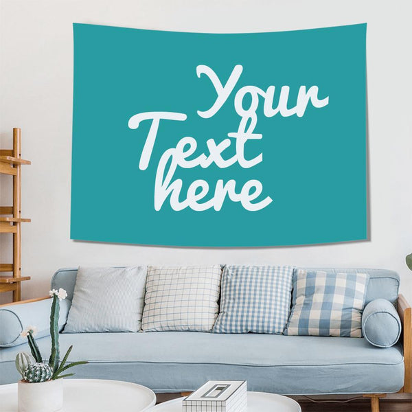 Custom Text Tapestry Wall Art Home Decoration