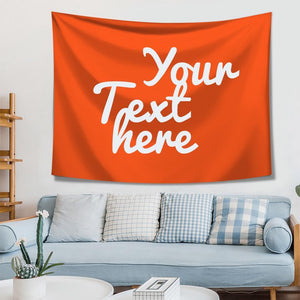 Custom Text Tapestry Wall Art Home Decoration