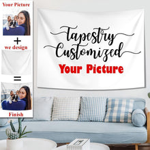 Customized Photo Tapestry Short Plush Wall Decor Hanging Painting Family Gift