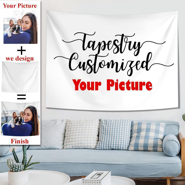 Custom Photo Tapestry Personalized Wall Printing Art Hanging Decoration Gift