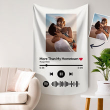 Scannable Spotify Code Tapestry Custom Spotify Code Tapestry Wall Art Decoration