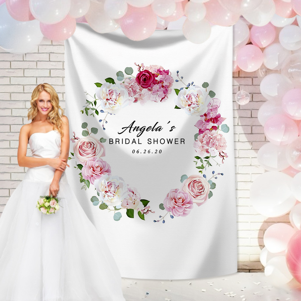 Custom Wedding Tapestry  Backdrop Personalized Text Tapestry Gifts for  Wedding