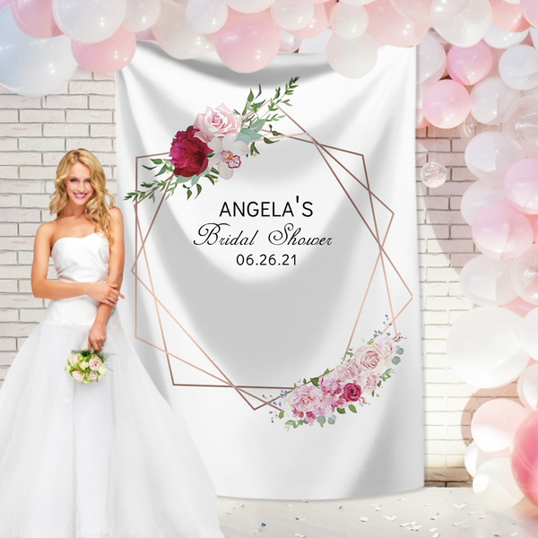 Custom Wedding Tapestry  Backdrop Personalized Text Tapestry Wall Decor