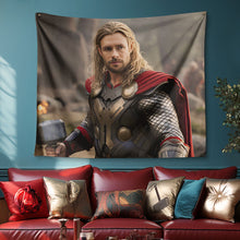 Custom Face Thor Tapestry Personalized Photo Portrait Gifts for Him - customphototapestry