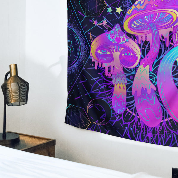 Mushroom tapestry Psychedelic Tapestry Wall Art Nature Home Decorations for Living Room