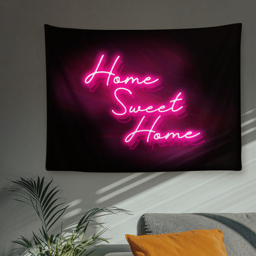 Custom Text Short Plush Wall Decor Neon Wall Tapestry Hanging Painting