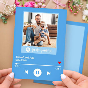 Custom Spotify Code Gift Card  Personalized Text Spotify Message Card Express Yourself with Music
