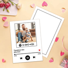 Custom Greeting Cards Personalised Spotify Code Music Cards With Your Photo Birthday Gifts for Friends