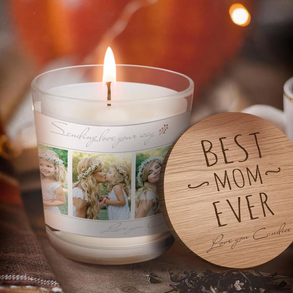 Best Mom Ever Strong Scented Candles Wax Eco-friendly Natural And Vegan Home Fragrance Forest Fragrance Candles Gift for Mother