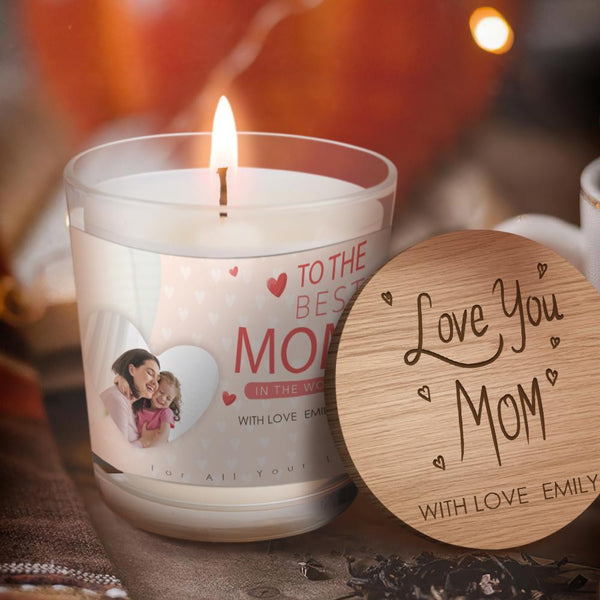 Love You Mom Strong Scented Candles Wax Eco-friendly Natural And Vegan Home Fragrance Forest Fragrance Candles Gift for Mother