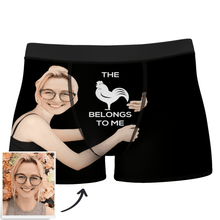 Men's Custom Face On Body 3D Online Preview Boxer Shorts - This belongs to me