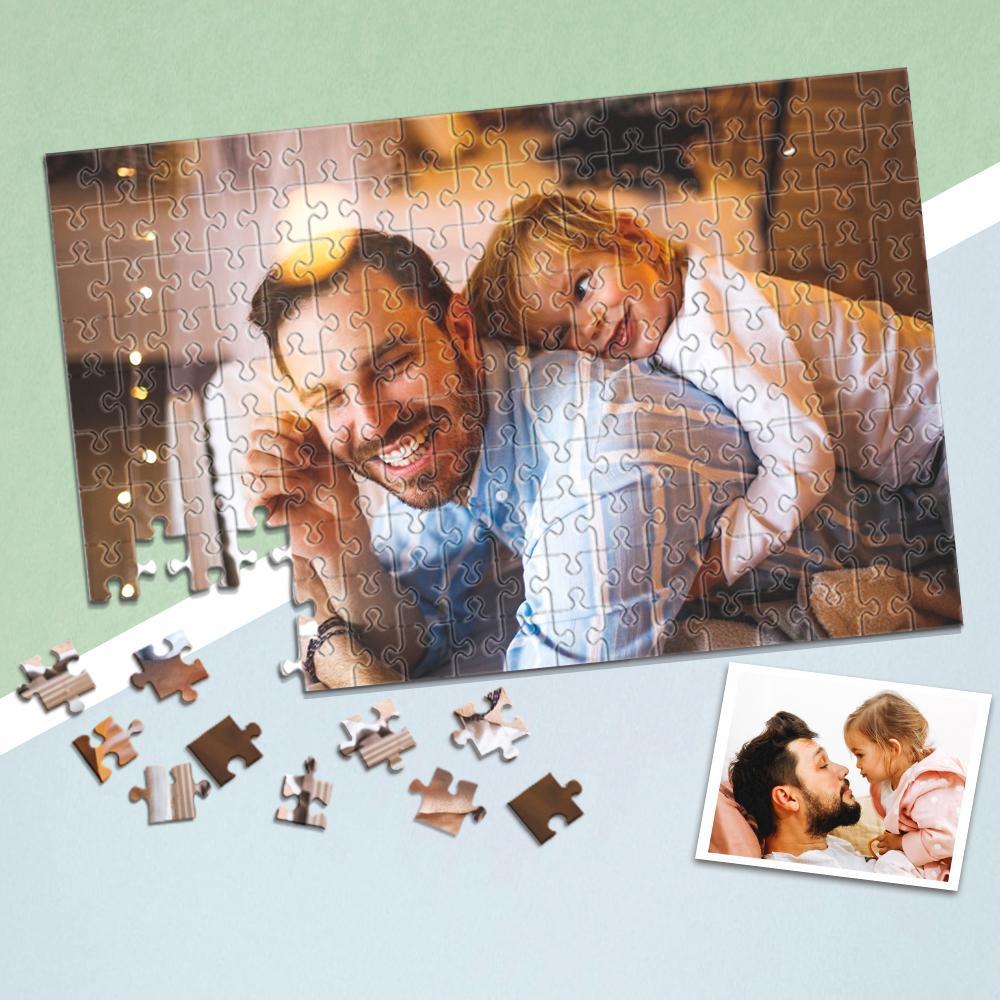 Father's Day Gift Personalized Photo Puzzle DIY Picture Puzzle for Mom 35-1000 Pieces Photo Puzzle