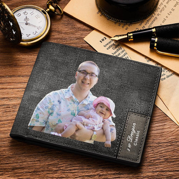 Men's Custom Photo Wallet - Handsome Dad for Dad