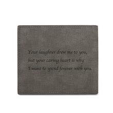 Photo Wallet Men's Personalized Engraved Wallet  - Handsome Dad