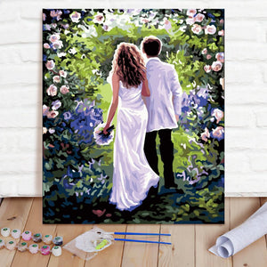 Christmas Gifts Custom Photo Painting Home Decor Wall Hanging-Work Together For A Lifetime Painting DIY Paint By Numbers