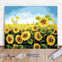 Custom Photo Painting Home Decor Wall Hanging-Sunflower Painting DIY Paint By Numbers