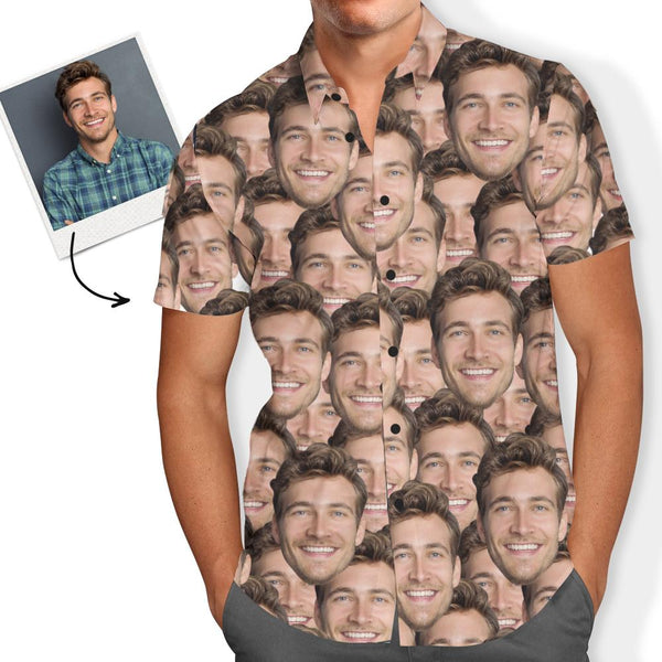 Hawaiian Shirt Custom Shirt with Face on It for Men Mash