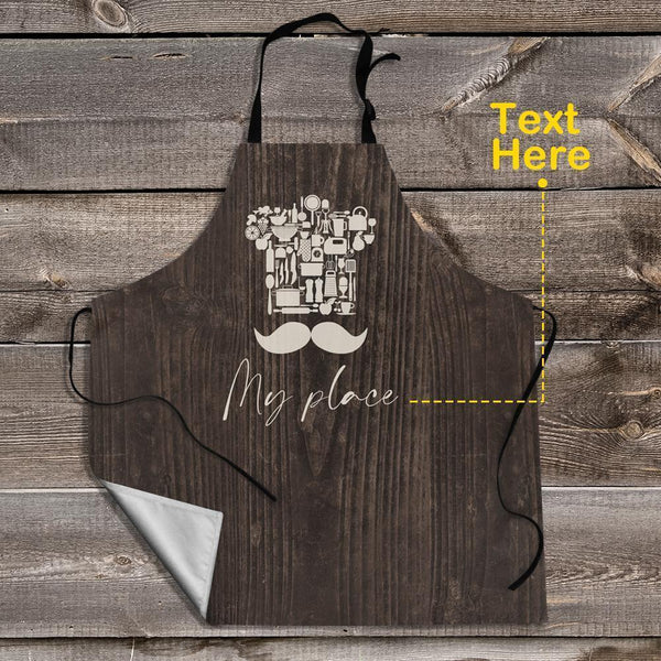 Merry Christmas Personalized Apron Gifts for Christmas Custom Text Apron My Place