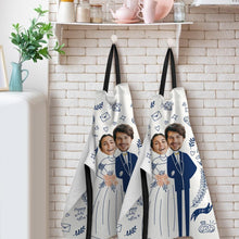 Custom Apron Wedding Gifts Apron Matching Couple Apron with Face For Family