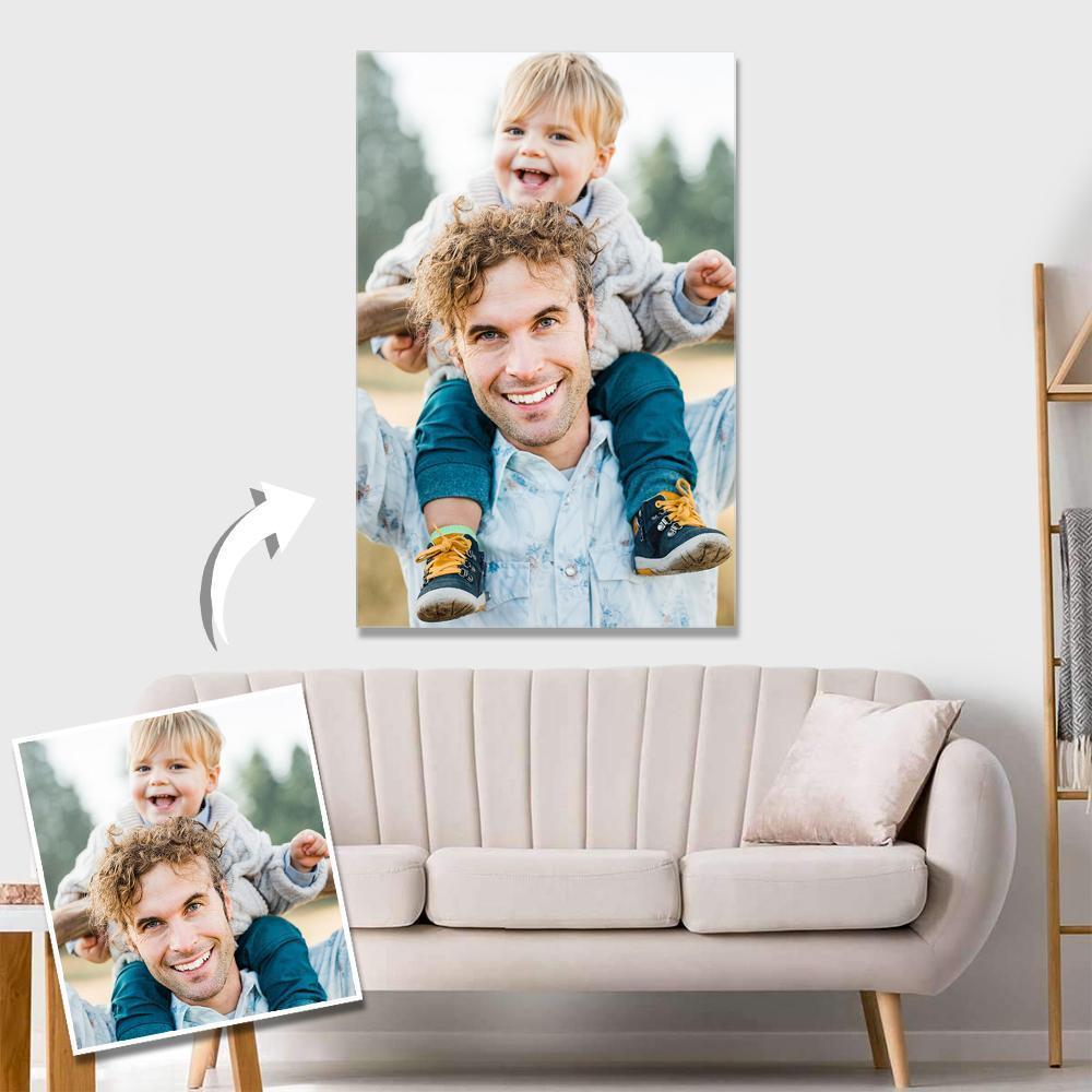 Custom Photo Wall Decor Canvas Family Gift For Dad