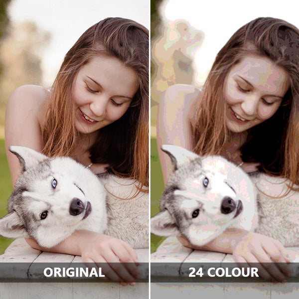 Custom Photo DIY Paint By Numbers Kits 24 Colors - 40*40cm