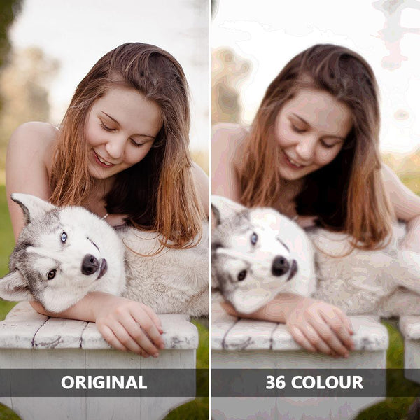 Custom Photo DIY Paint By Number Kits 36 Colors - 40*50cm