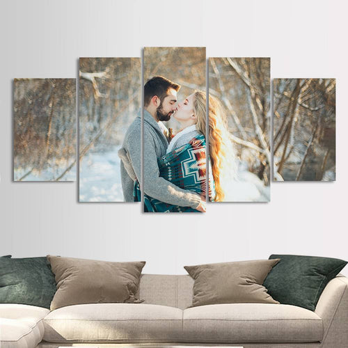 Custom Couple Photo Painting 5pcs Contemporary Unique Gifts