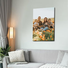 Halloween Custom Family Photo Canvas Prints With Frame Family Photo Home Decoration