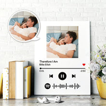 Custom Spotify Code Painting Canvas Personalized Photo Canvas Music Song Wall Art Canvas