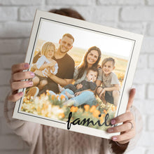 Custom Family Christmas Gifts Frame Tabletop Canvas Print Gift for Family