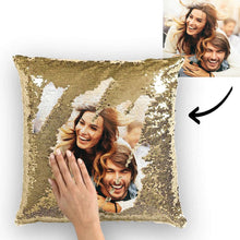 Custom Photo Sequin Pillow Multicolor Sequin Cushion 15.75inch*15.75inch