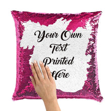 Custom Text Magic Sequins Pillow Multicolor Sequin Cushion 15.75inch*15.75inch