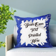 Custom Text Magic Sequins Pillow Multicolor Sequin Cushion 15.75inch*15.75inch